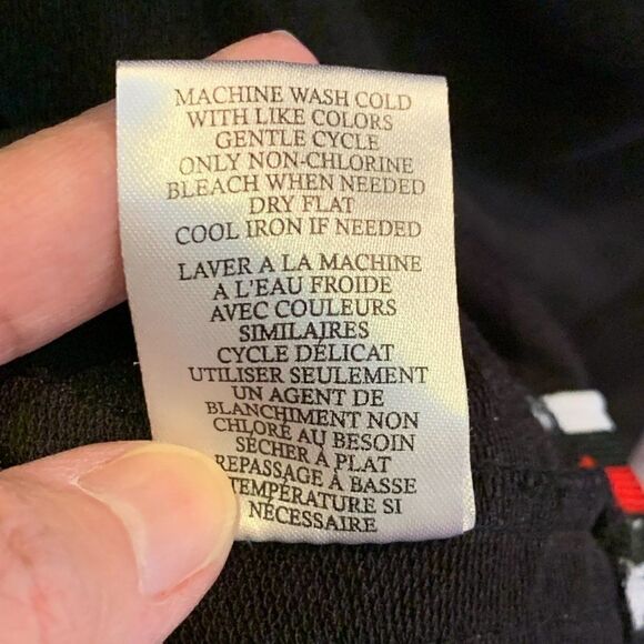 Como Blu navy long sleeve knit dress with ribbon red white and blue stripe L - Picture 8 of 8